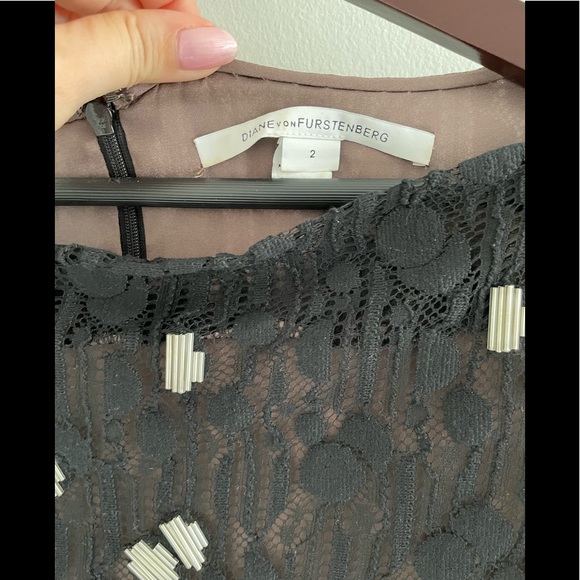 DVF Zarita Silver Bubbles Dress | 2 - Picture 6 of 9